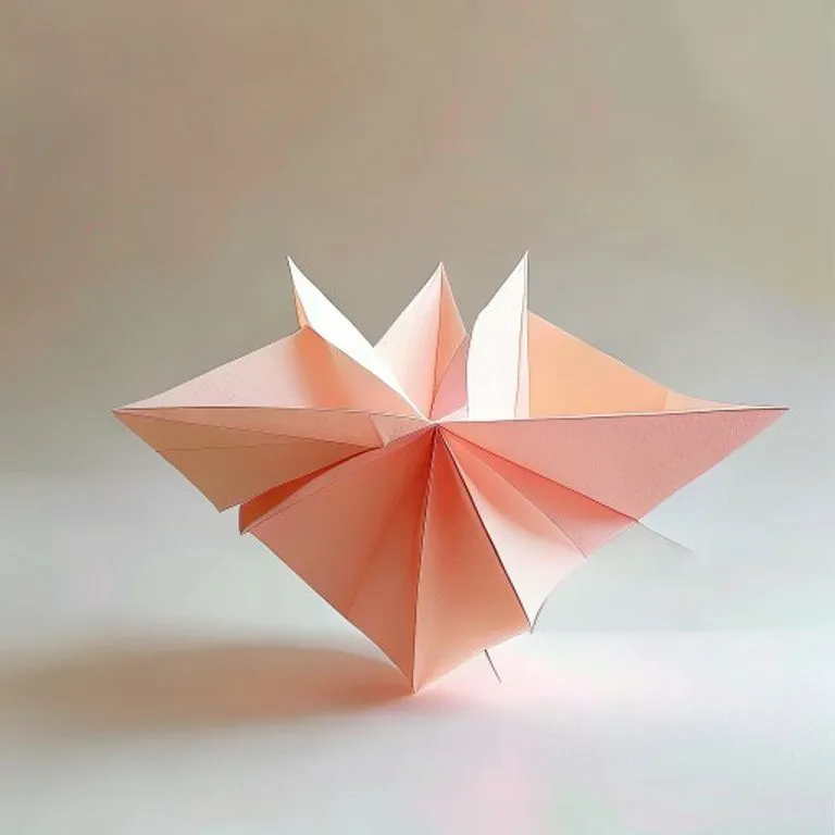 Flat-Paper Origami Effect